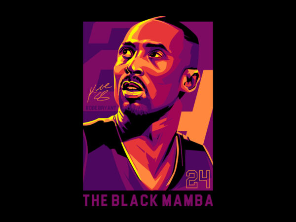 The black mamba t shirt designs for sale