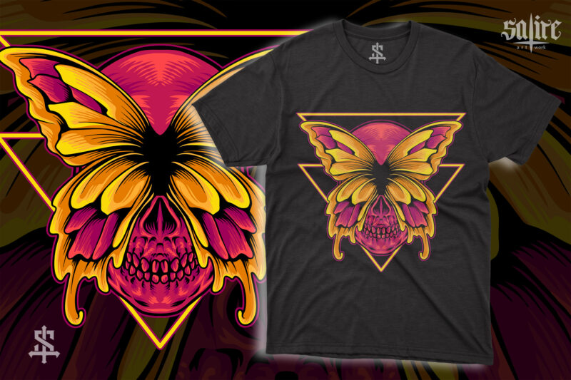 Skull And Butterfly