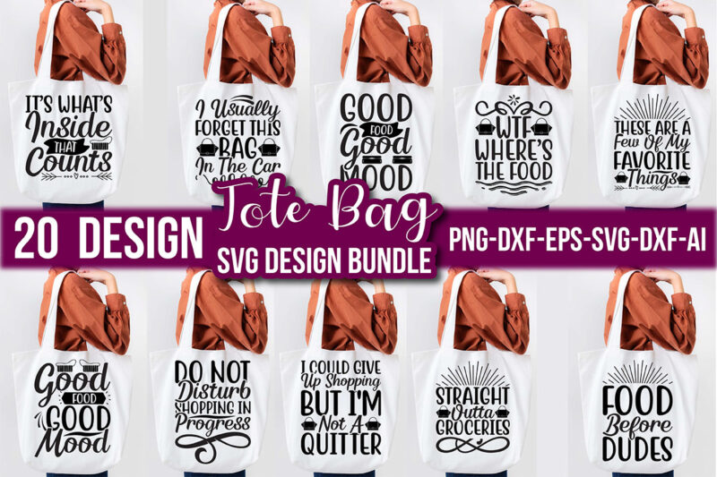 Tote Bag SVG Design Bundle