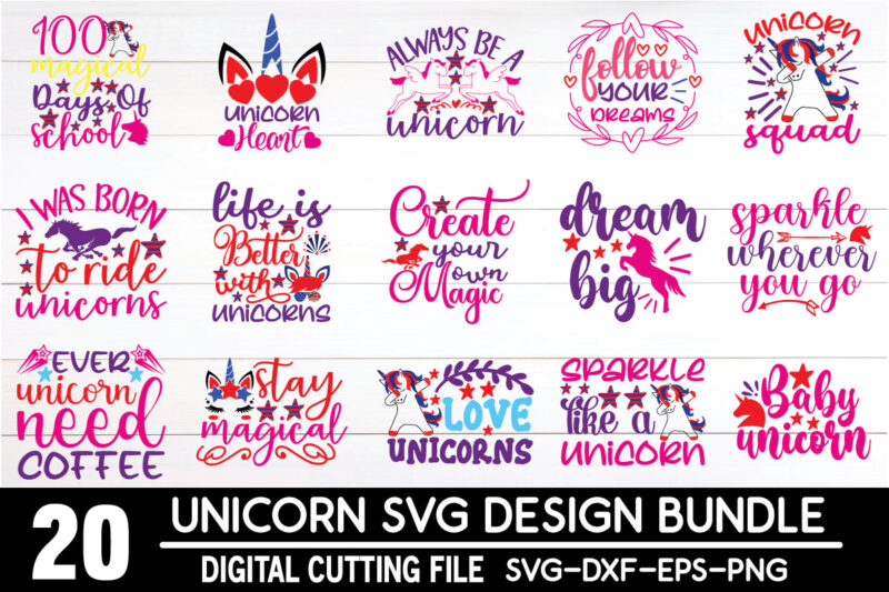 Unicorn SVG Bundle,Unicorn Mini Bundle,Unicorn Bundle,unicorn svg file,Unicorn svg cut file bundle