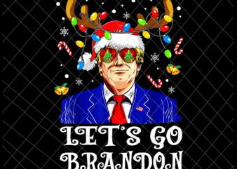 Let’s Go Brandon Trump Png, Christmas Sweater Vintage Png, Funny Trump Christmas Png