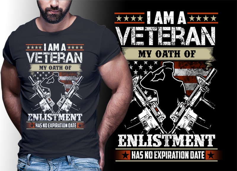 73 tshirt designs bundle american Veteran, Army And Military PSD file EDITABLE t shirt bundles