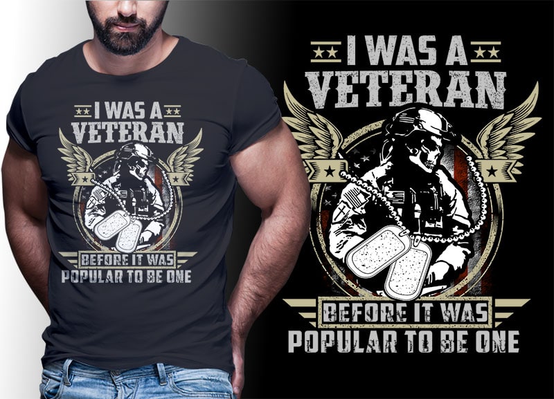 73 tshirt designs bundle american Veteran, Army And Military PSD file EDITABLE t shirt bundles