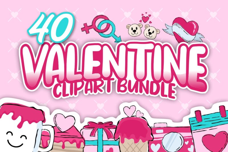 Marvelous Valentine’s Day Designs Bundle, Valentine Graphics Vector, Valentine Gnomes, Valentine Illustration , Clipart and More