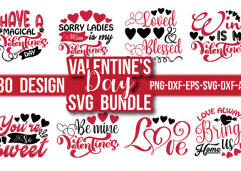 Valentine’s Day Svg Bundle t shirt vector art