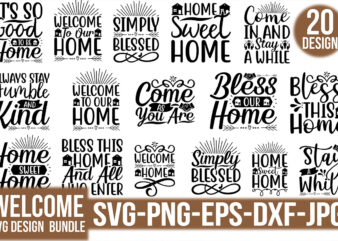 Welcome SVG Design Bundle