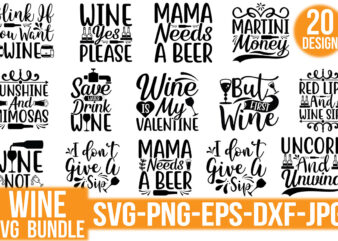 Wine Svg Design Bundle