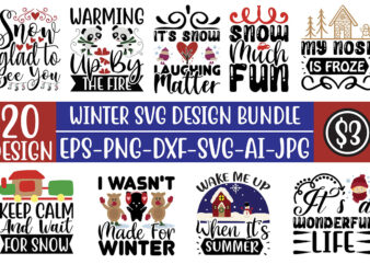 Winter svg design bundle