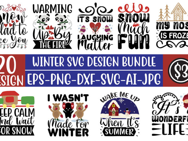 Winter svg design bundle