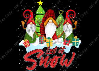 Three Christmas Dwarf Let It Snow Png, Let It Snow Png, Gnome Christmas Png, Gnome Png