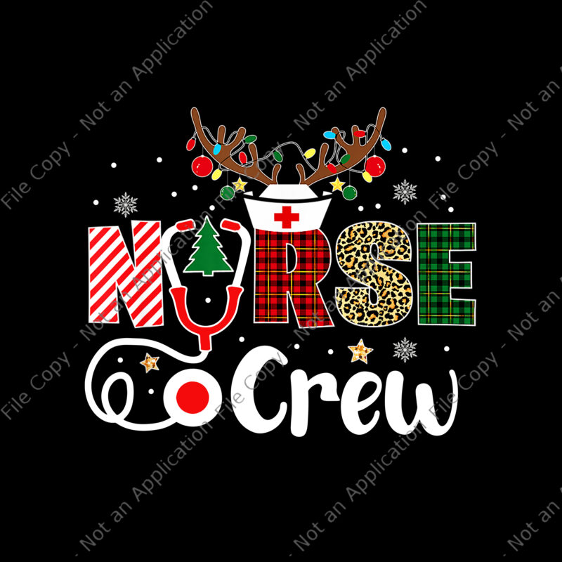 Nurse Crew Christmas Png, Nurse Christmas Png, Nurse Png, Christmas Png