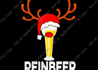 Reinbeer Santa Claus Png, Reindeer Beer Funny Christmas Drinking Png, Christmas Drinking Png, Reindeer Christmas Png, Christmas Png t shirt design online