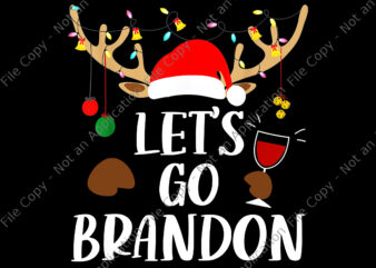 Let’s Go Branson Brandon Christmas Lights Reindeer Png, Reindeer Christmas Png, Reindeer Png, Christmas Png