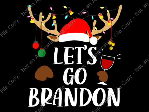 Let’s go branson brandon christmas lights reindeer png, reindeer christmas png, reindeer png, christmas png t shirt vector graphic