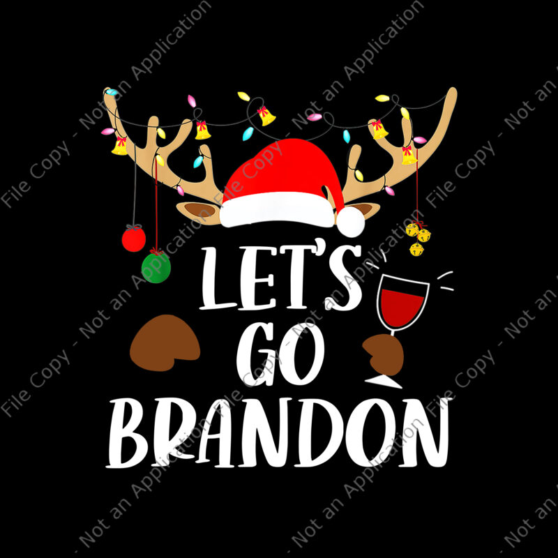 Let’s Go Branson Brandon Christmas Lights Reindeer Png, Reindeer Christmas Png, Reindeer Png, Christmas Png