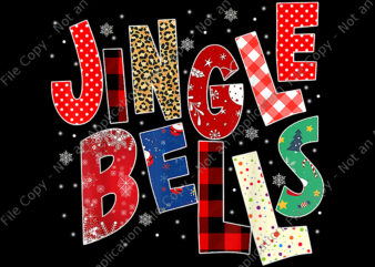 Red Plaid Jingle Bells Christmas Png, Jingle Bells Png, Christmas Png, Snow Png, Santa Png