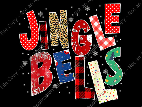 Red plaid jingle bells christmas png, jingle bells png, christmas png, snow png, santa png t shirt design online