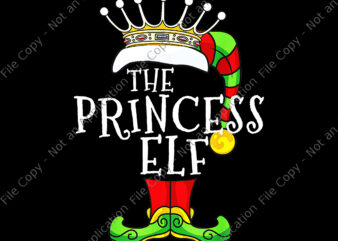 The Princess Elf Xmas Png, Elf Xmas Png, Christmas Png, Elf Png t shirt designs for sale