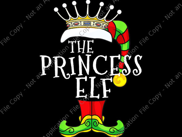 The princess elf xmas png, elf xmas png, christmas png, elf png t shirt designs for sale