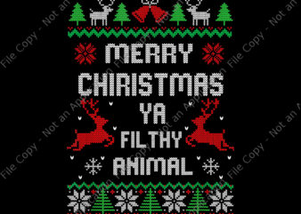 Merry Christmas Animal Filthy Ya Png, Merry Christmas Png, Christmas Png, Filthy Ya Animal Png