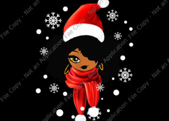 Black African American Santa Apparel Png, Christmas Melanin Women Png, Black African Women Png, Women Santa Png, Christmas Png t shirt template