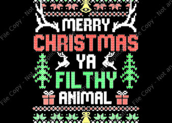 Merry Christmas Ya Filthy Animal Png, Alone At Home Movies Merry Christmas You Filty Animal Ugly Png, Filthy Animal Png, Christmas Png