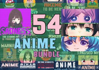 Anime Bundle SVG, Just A Girl Who Loves Anime, Anime SVG, Sadness SVG, Warning SVG, vector anime lover gift