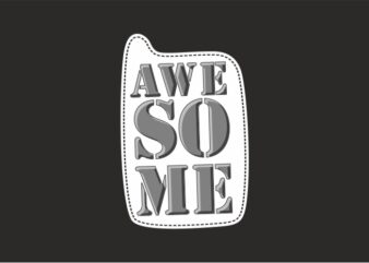 Awesome, Simple Awesome Vector Design Template for Sale