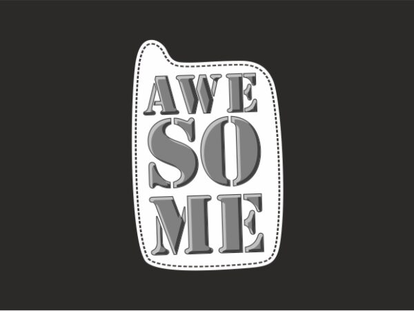 Awesome, simple awesome vector design template for sale
