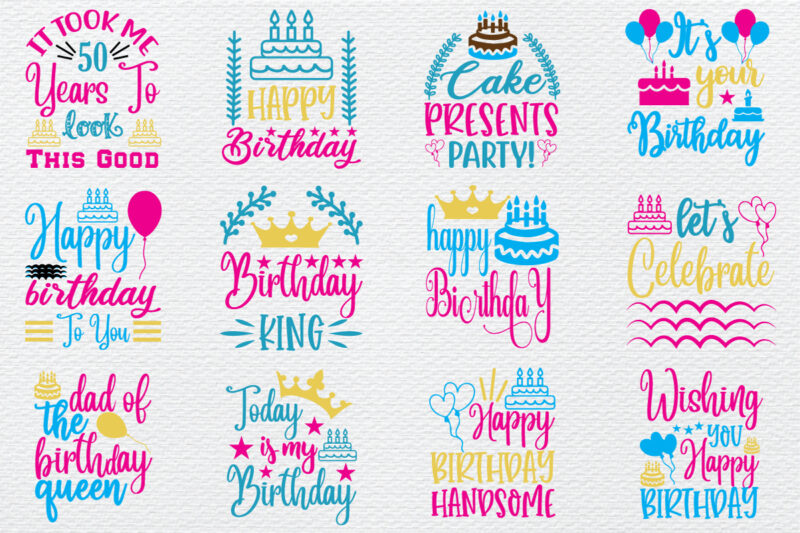 Birthday Svg Bundle