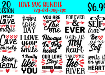 love svg bundle t shirt vector graphic