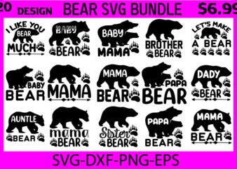 bear svg bundle