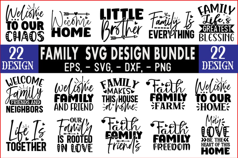 Family SVG T shirt design Bundle - Buy t-shirt designs