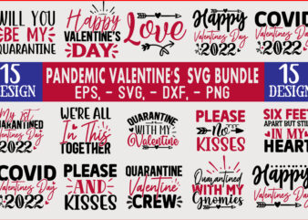 Pandemic valentine SVG Design Bundle