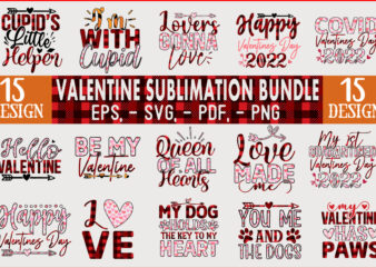 valentine sublimation design Bundle
