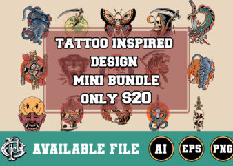 tattoo inspired design mini bundle only $20