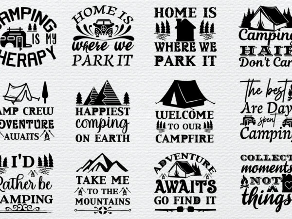 Camping svg bundle graphic t shirt