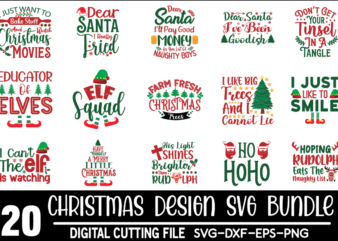 Christmas Svg Bundle commercial use svg files for Cricut Silhouette