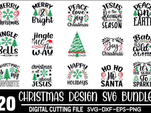 Christmas svg bundle t shirt vector file