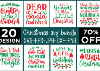 Christmas Svg Bundle commercial use svg files for Cricut Silhouette