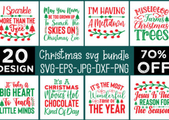 Christmas Svg Bundle digital download commercial use svg files for Cricut Silhouette
