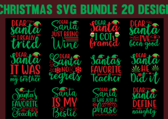 Christmas svg bundle, Christmas Cut Files t shirt vector illustration