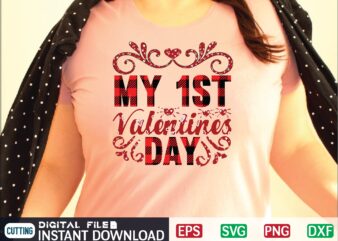 My 1st Valentines Day t shirt designs for sale