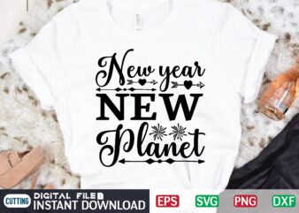New Year New Planet svg vector for t-shirt