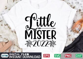 Little Mister 2022 t shirt design template