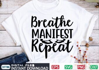 Breathe Manifest Repeat yoga, lotus flower, lotus flower svg, for mom, lotus flower design, lotus silk, lotus plant, rosiesunflower, water lotus, lotus pattern, minimalist, christmas ideas for her, unicorn, meditation,