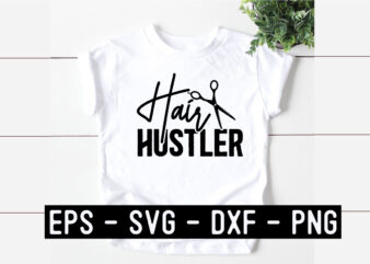 hairdresser SVG T shirt Design Template