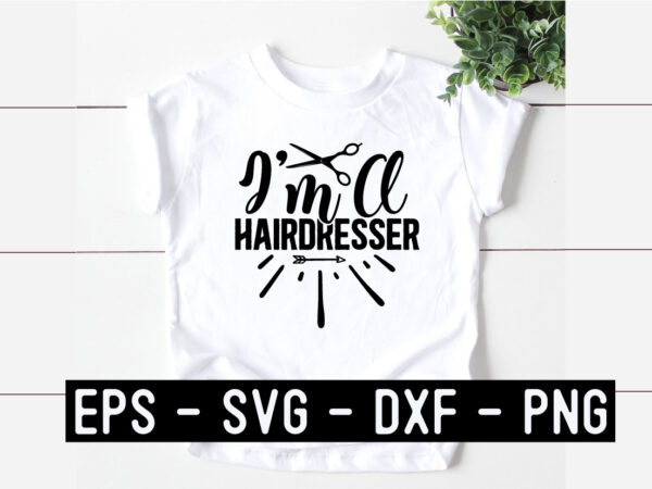 Hairdresser svg t shirt design template