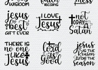 Jesus SVG Bundle vector clipart