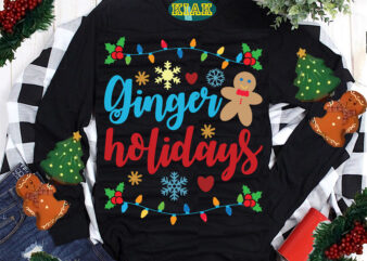 Ginger Holidays tshirt designs, Merry Christmas Svg, Merry Christmas vector, Merry Christmas logo, Christmas Svg, Christmas vector, Christmas Quotes, Funny Christmas, Christmas Tree Svg, Santa vector, Believe Svg, Santa Svg,